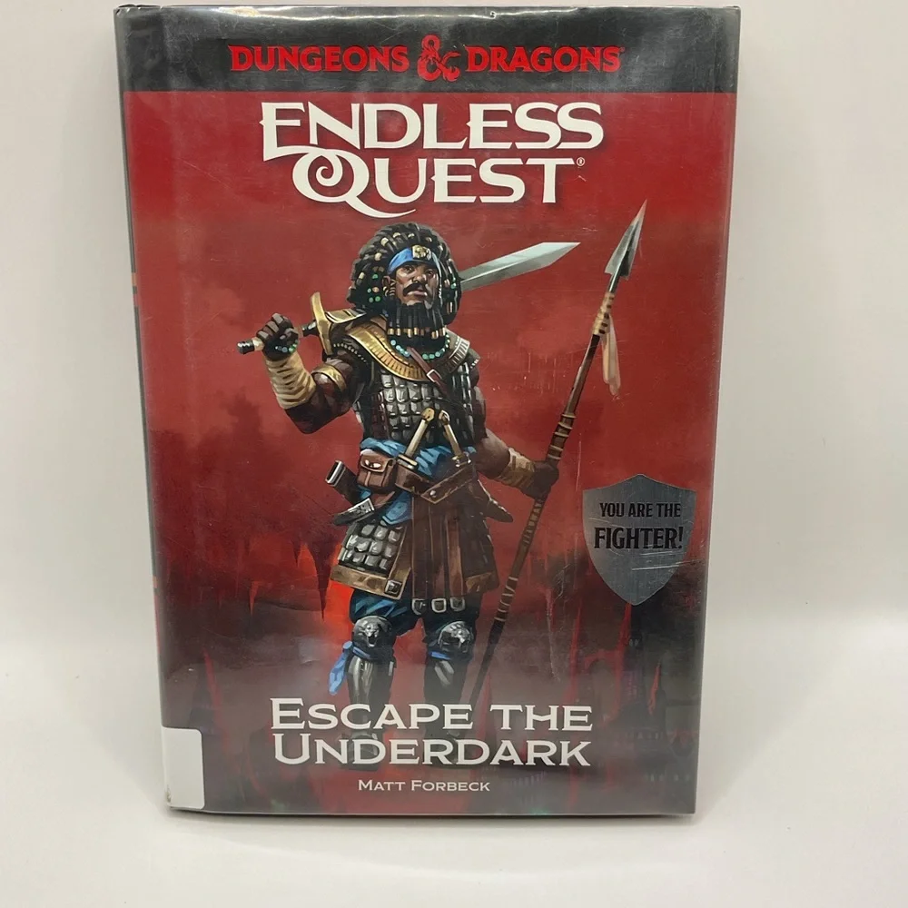 Dungeon & Dragons‎ Hardback Endless Quest: Escape the Underdark Book Fighter D&D